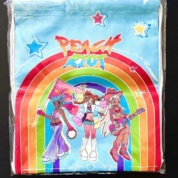 Peach Riot Rainbow Riot Series - Drawstring Backpack
 - Limited Volume - Picture 5 of 6